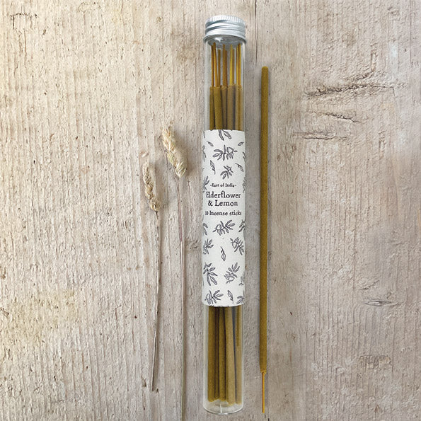 Tube of incense sticks-Elderflower &amp; Lemon