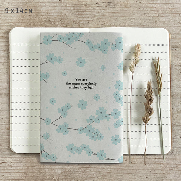 Sml blossom book-Blue / mum