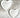 Set of 2 heart plates