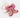 Joy pink bow bag charm/key ring