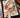 Elegant Gold Chain & Pink Scroll Print Satin Feel Neck Scarf