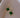 Four Petals Flower Dangle Earring in Green