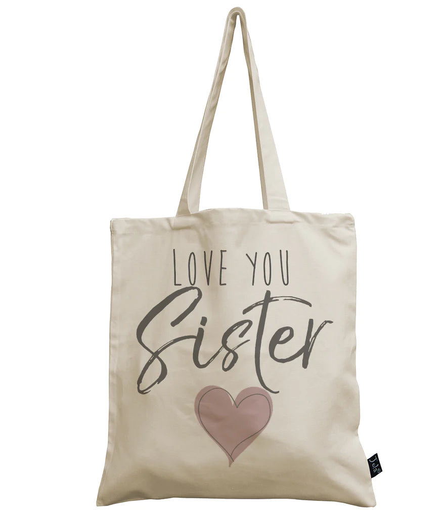 Love You Sister Canvas Bag