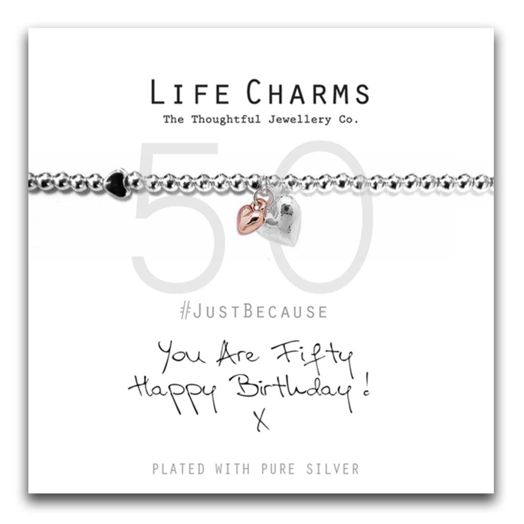 Life Charms You Are 50 Bracelet