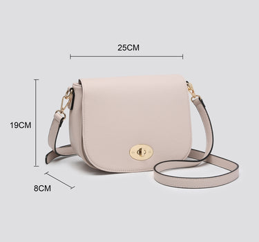 Curved crossbody bag