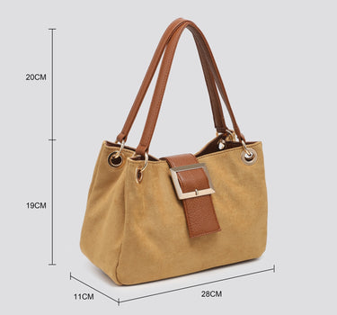 Vegan suede leather bag
