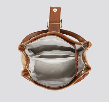 Vegan suede leather bag