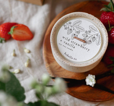 Wild Strawberry & Vanilla Soy Wax Candle - Limited Edition