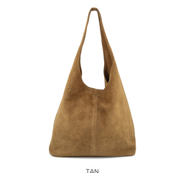 Suede Leather Slouchy Hobo