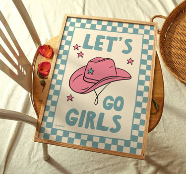 LET'S GO GIRLS COWGIRL PRINT