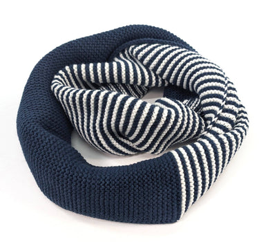 Pandji - Half & Half Double Snood - Navy Blue
