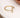 Gold plated crystal column ring Sm/Med