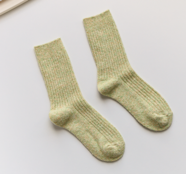 Warm Cashmere & Wool Blend Socks – Solid Colours for Winter