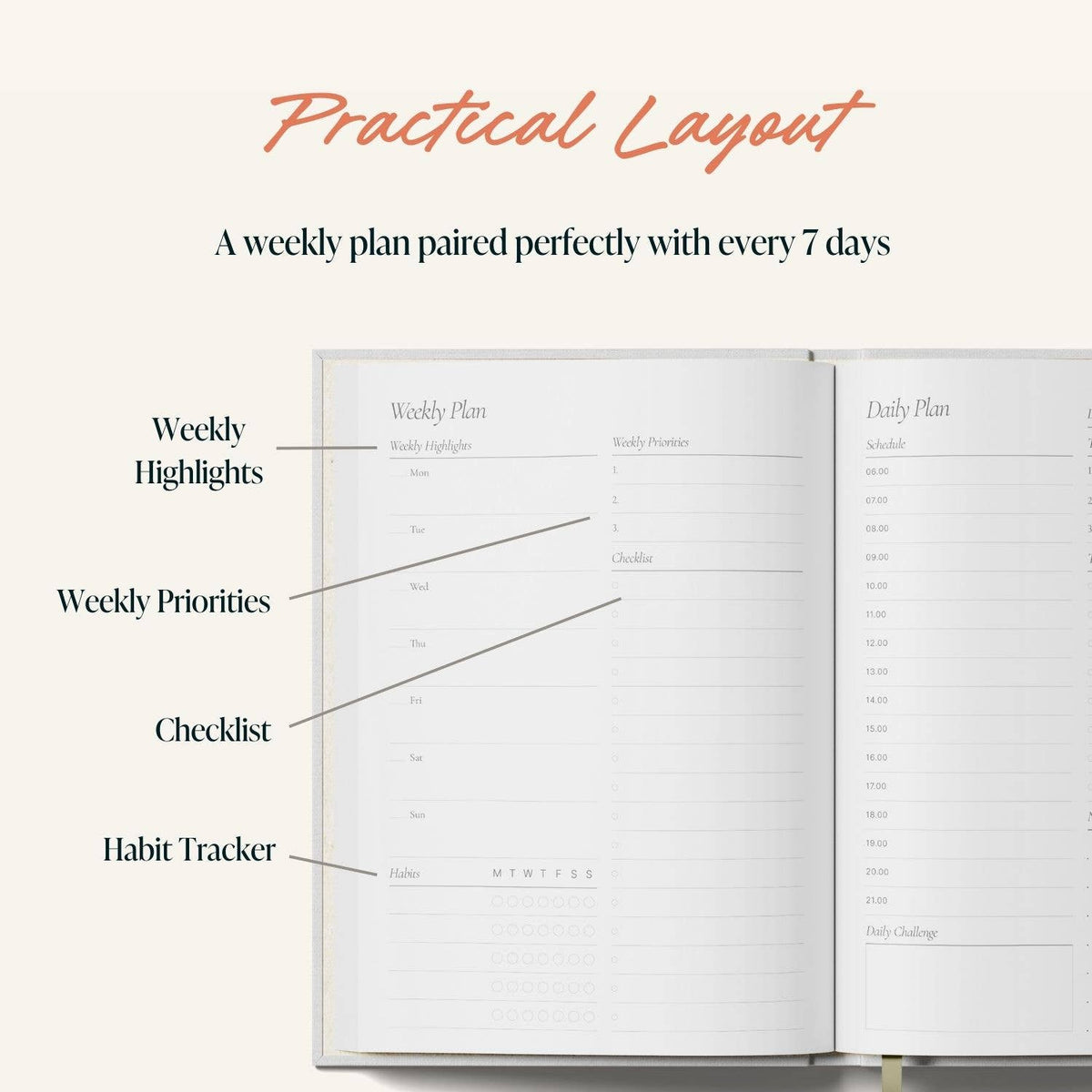 Daily Planner - Blue Mosaic