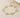 Faux gold plated quatrefoil station bracelet