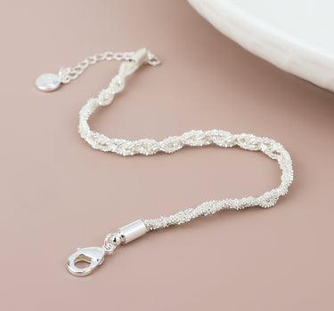 Willow silver plated margarita chain bracelet