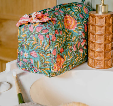 Hand Block Printed Wash Bags