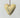 Felt folk art heart-Yellow
