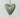 Felt folk art heart-Green