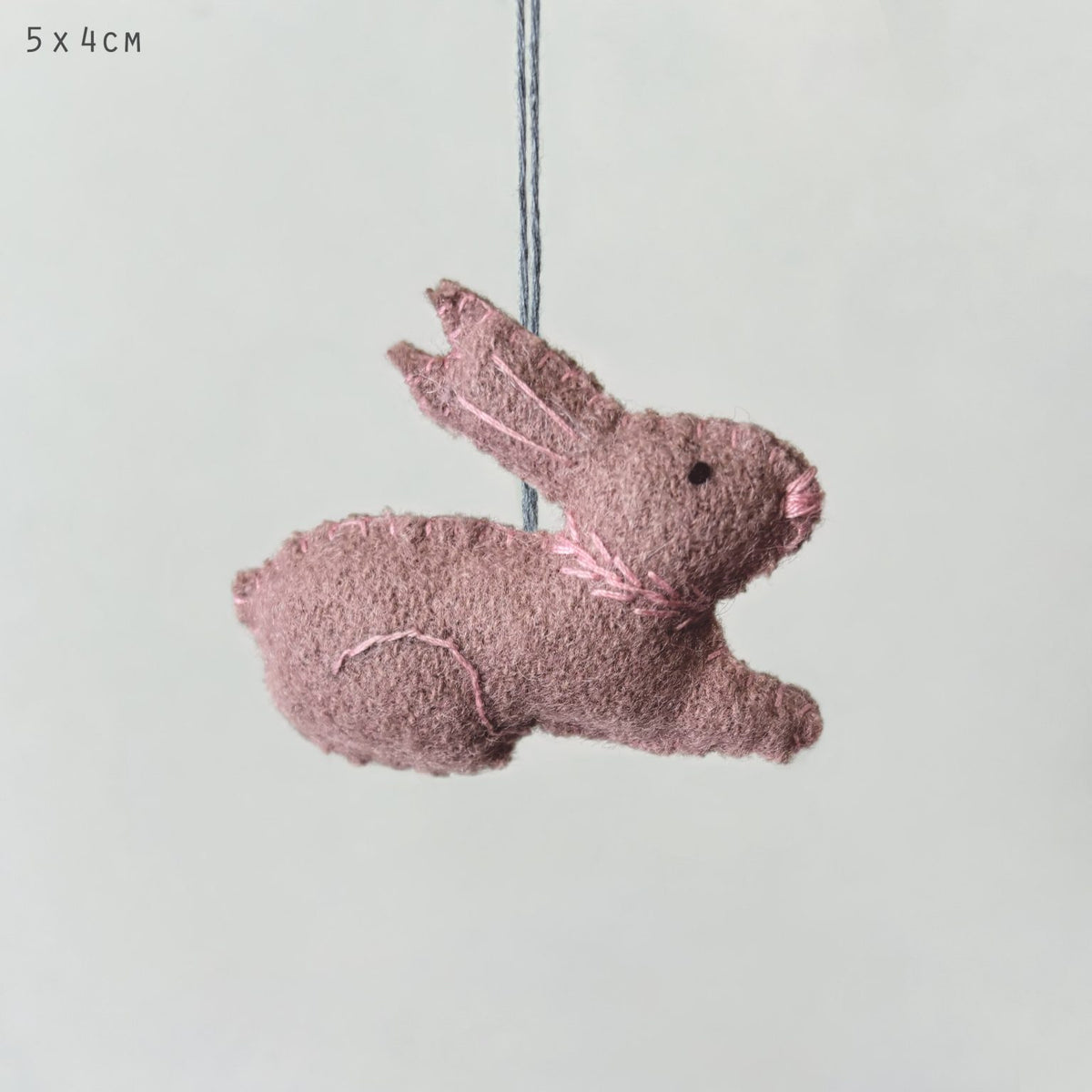 Sml hanging sitting rabbit-Pink