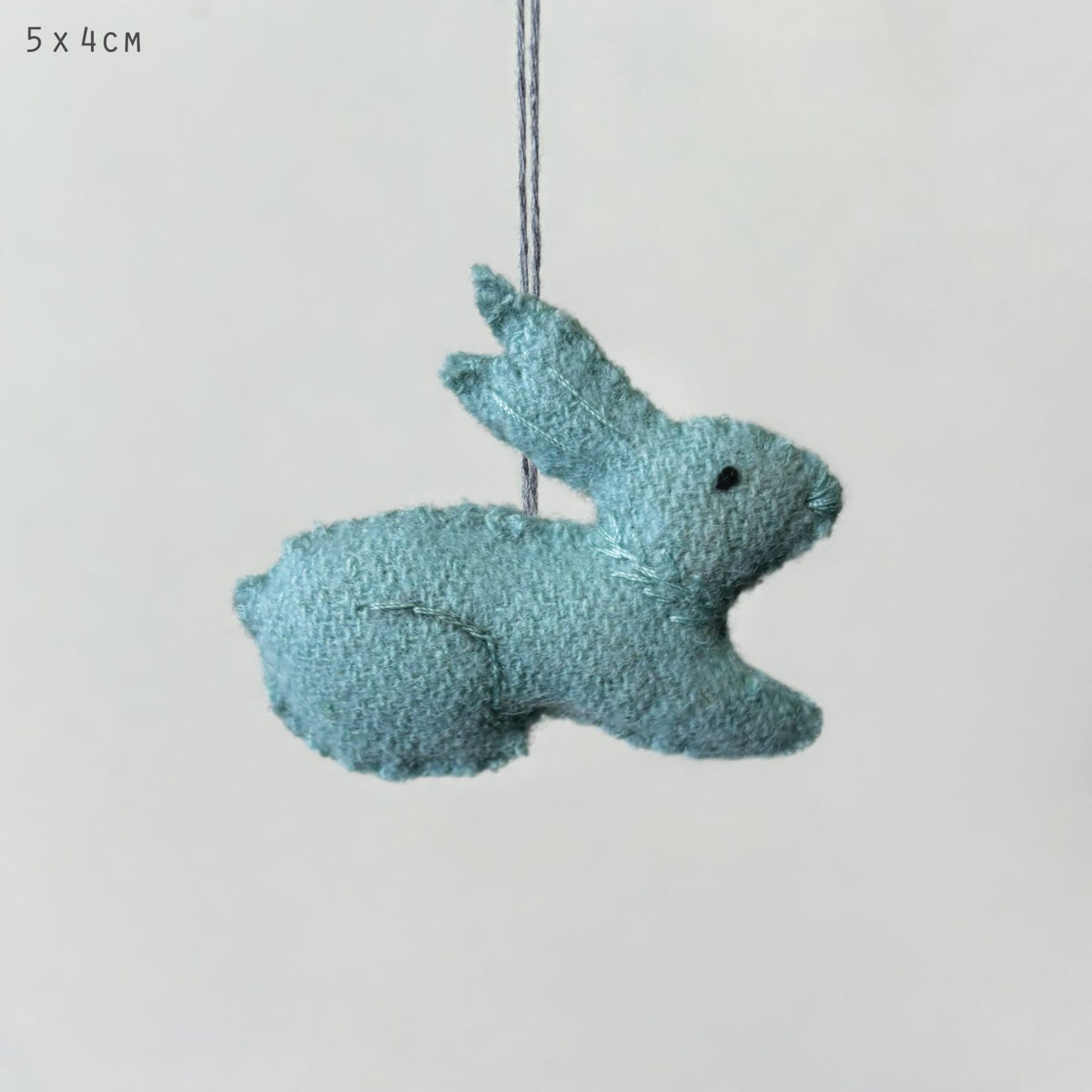 Sml hanging sitting rabbit-Blue