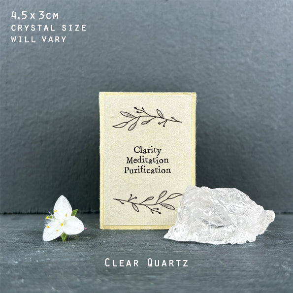 Crystal matchbox-Clear Quartz