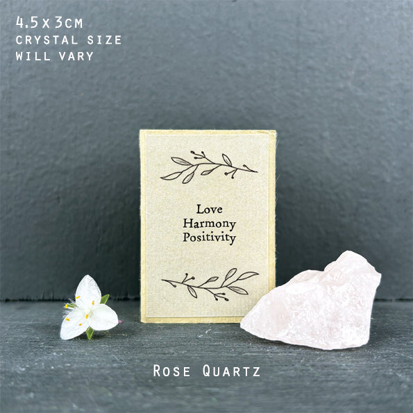 Crystal matchbox-Rose Quartz