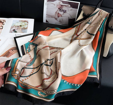 Fashion Print Square Scarf