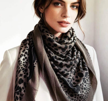 Leopard Square Scarf