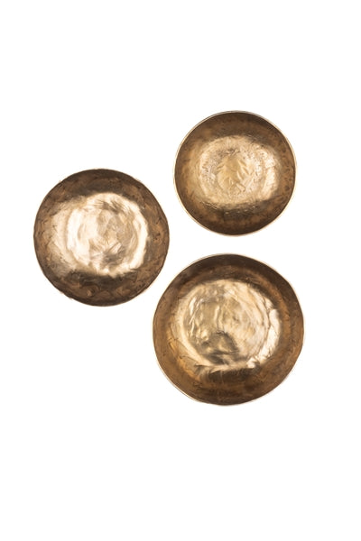 Set of 3 Forged Antique Finished Bowls