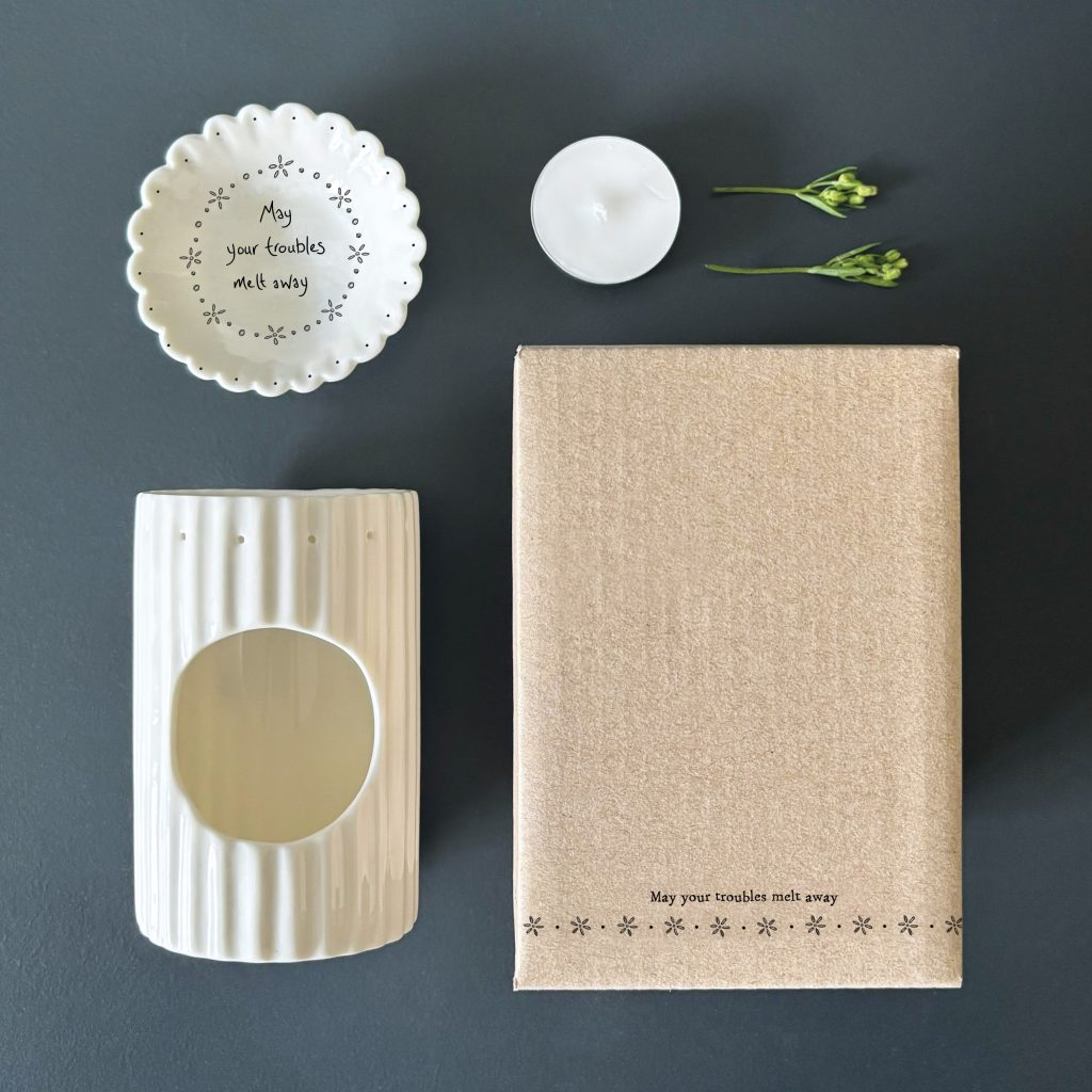 Wax melt burner-May your troubles melt away