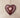 Folk art hanging heart-Red