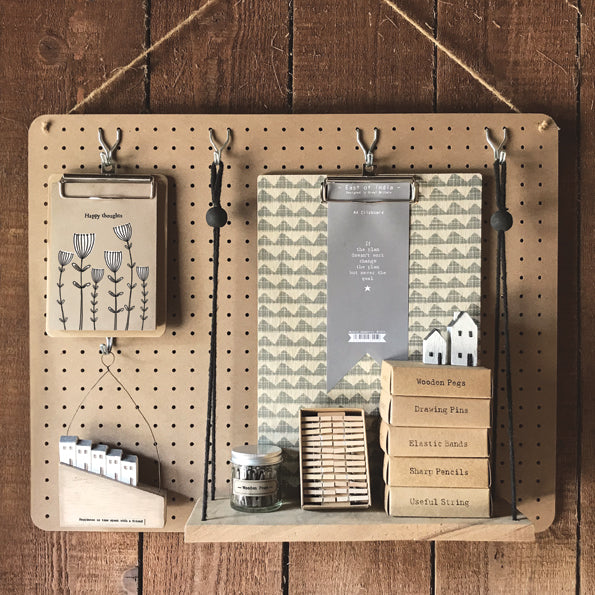 Hanging pegboard