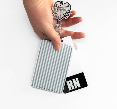 ID Badge Holder – Professional ID Card Case for Nurses, Teachers, Doctors, Therapists, Work Badge Reel & ID Card Holder with Clear Sleeve