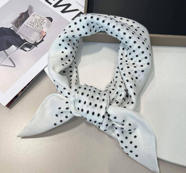 square scarf, cotton-effect