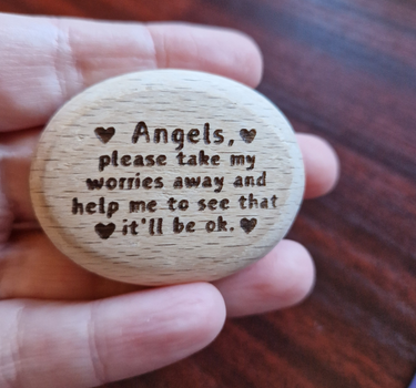 ANGEL WORRY PEBBLE
