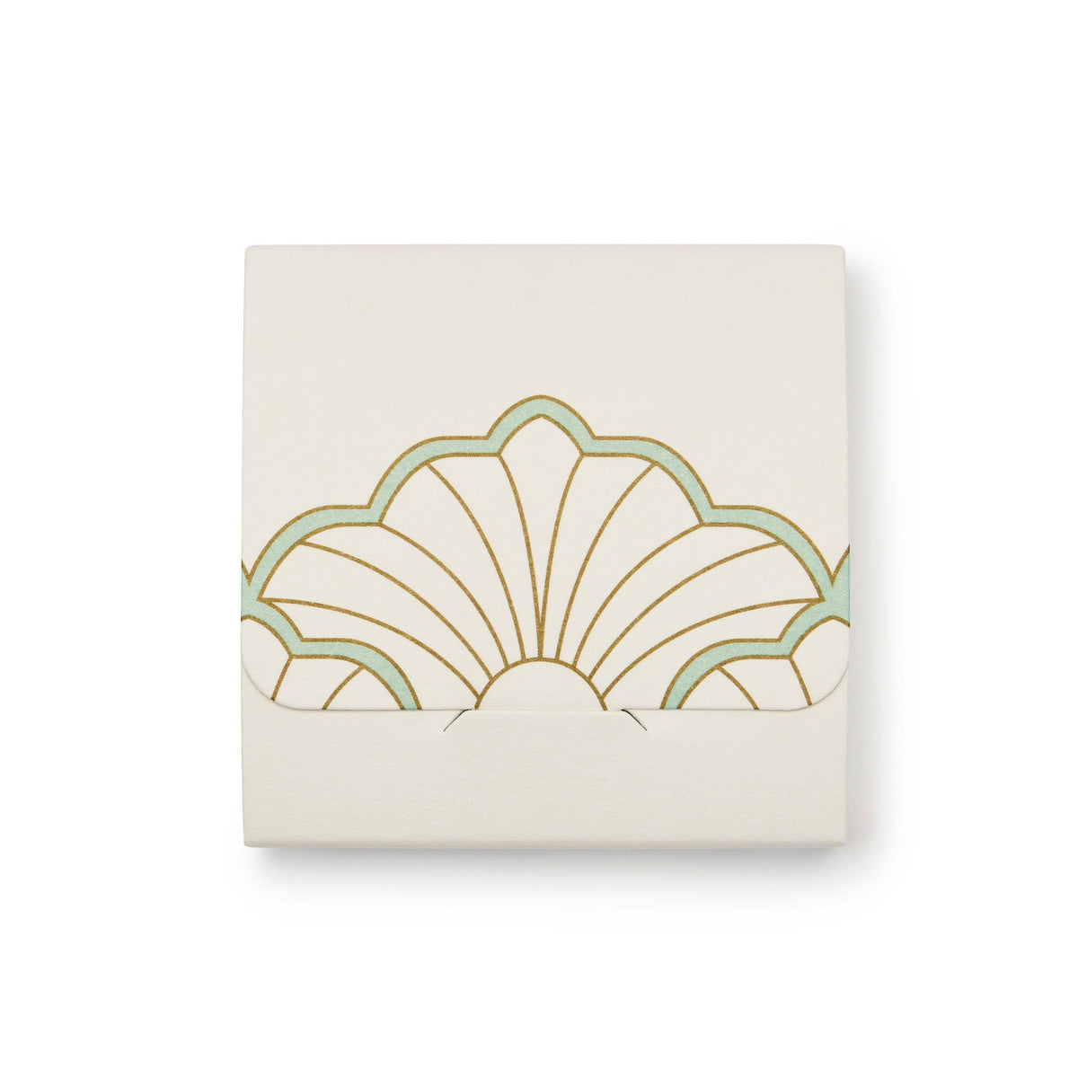Green Art Deco Palm Leaf Earrings: Green Drop Earrings