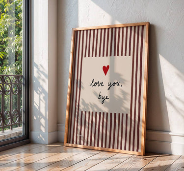 LOVE YOU BYE STRIPED PRINT - 5 colour options