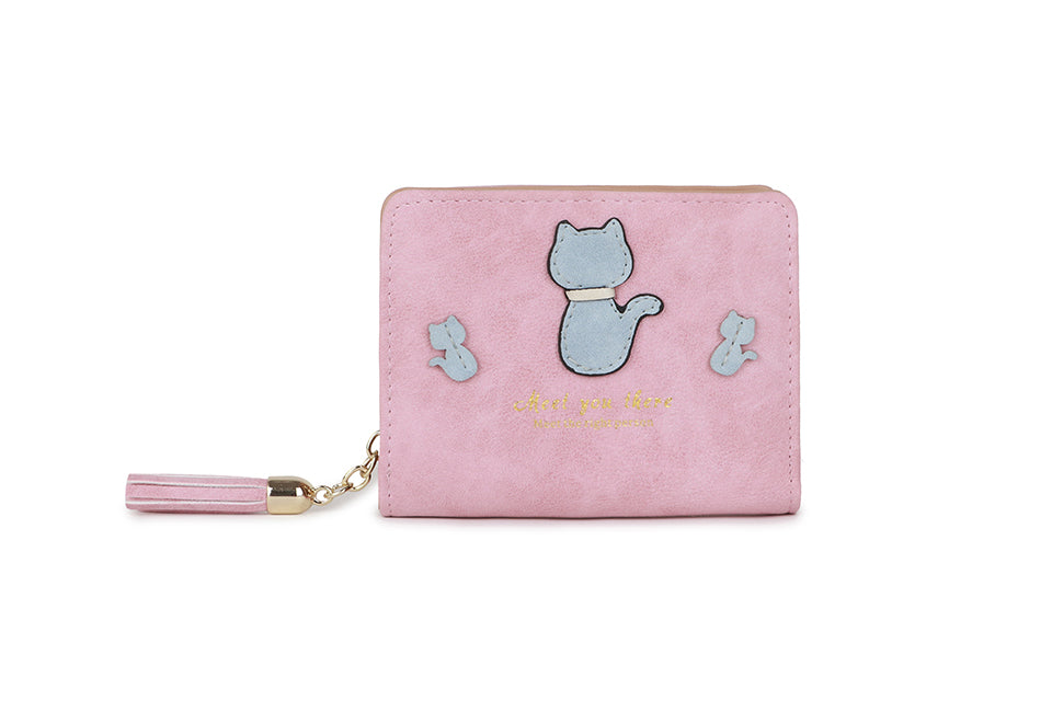 Small purse with cat motif