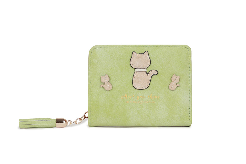 Small purse with cat motif