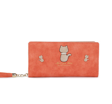 Purse with cat motif
