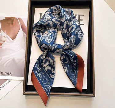silk scarf paisley pattern
