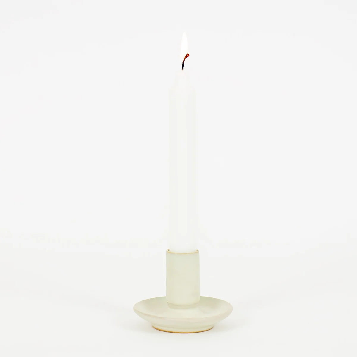 Candle holder, beige