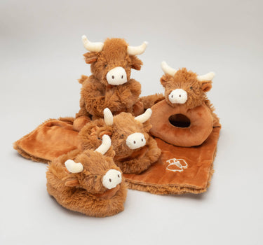 Horny Highland Cow Plush Baby Soft Slippers House Shoes