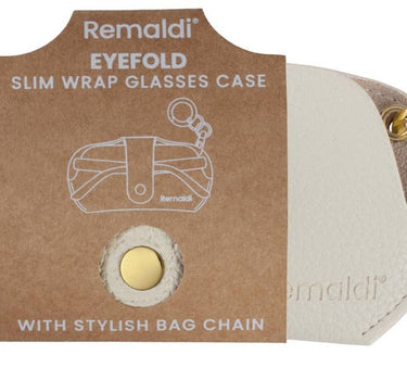 Eyefold Slim Wrap Glasses Case Chestnut Gold with detachable bag chain