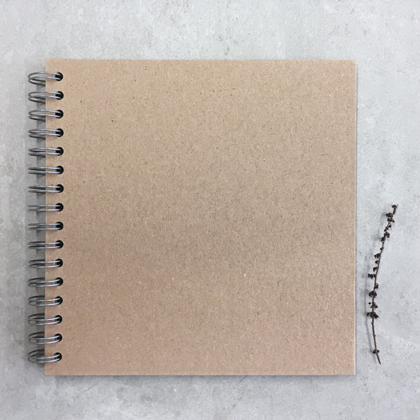 Plain guest book-Recycled (Brown)