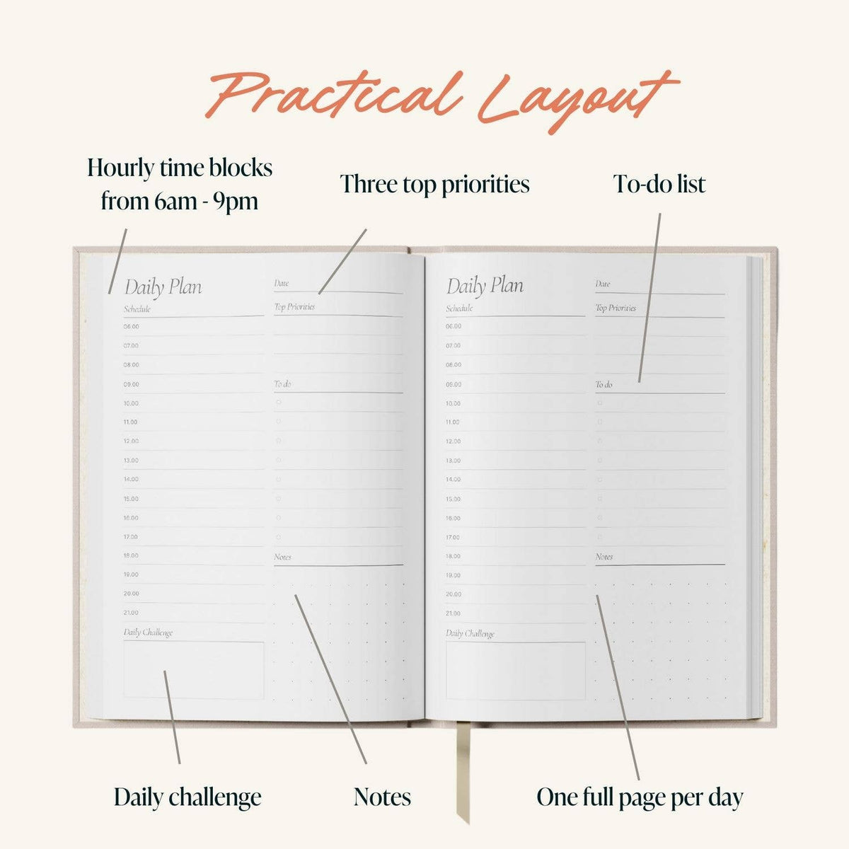 Daily Planner - Blue Mosaic