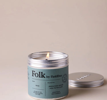 Rain Folk Tin Candle