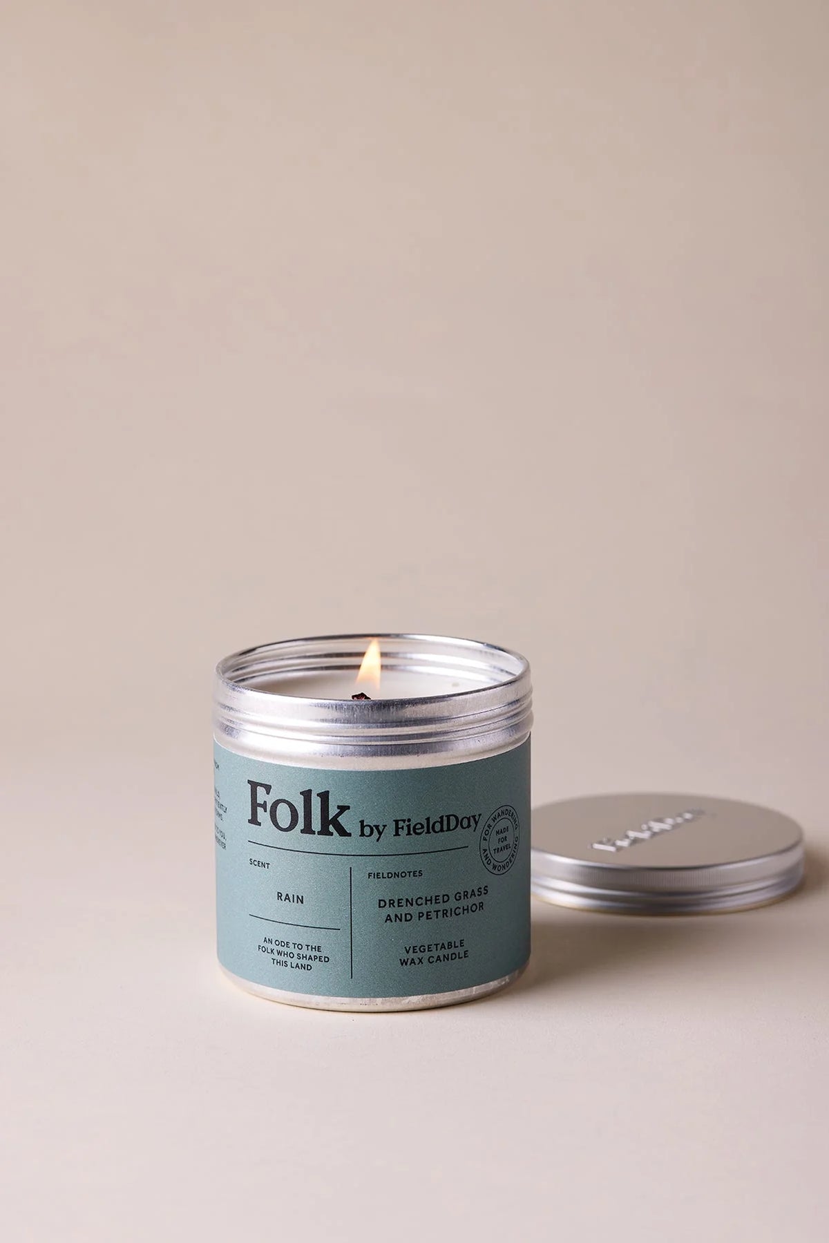 Rain Folk Tin Candle