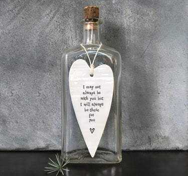 Porcelain long heart-May not always be with you